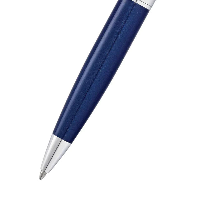 Sheaffer 300 E9341 Glossy Blue with Chrome Trims Ballpoint Pen (WW30) — Sheaffer ballpoint pen — reliable smooth-writing everyday pen, at Cityluxe Singapore