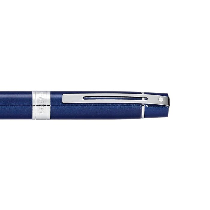 Sheaffer 300 E9341 Glossy Blue with Chrome Trims Ballpoint Pen (WW30) — Sheaffer ballpoint pen — reliable smooth-writing everyday pen, at Cityluxe Singapore