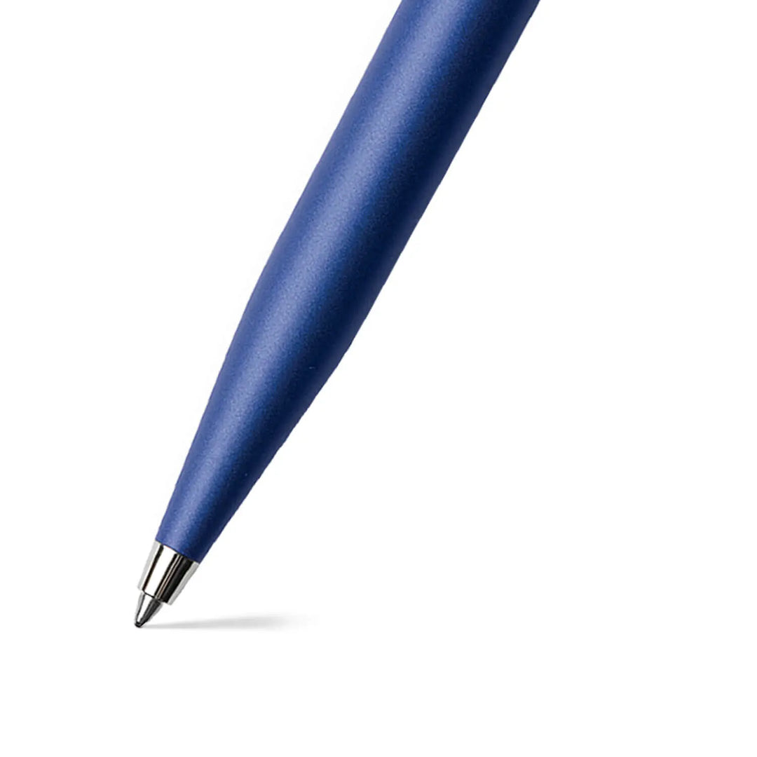 Sheaffer VFM E9401 Neon Blue With Chrome Trims Ballpoint Pen (WW31) — Sheaffer ballpoint pen — reliable smooth-writing everyday pen, at Cityluxe Singapore