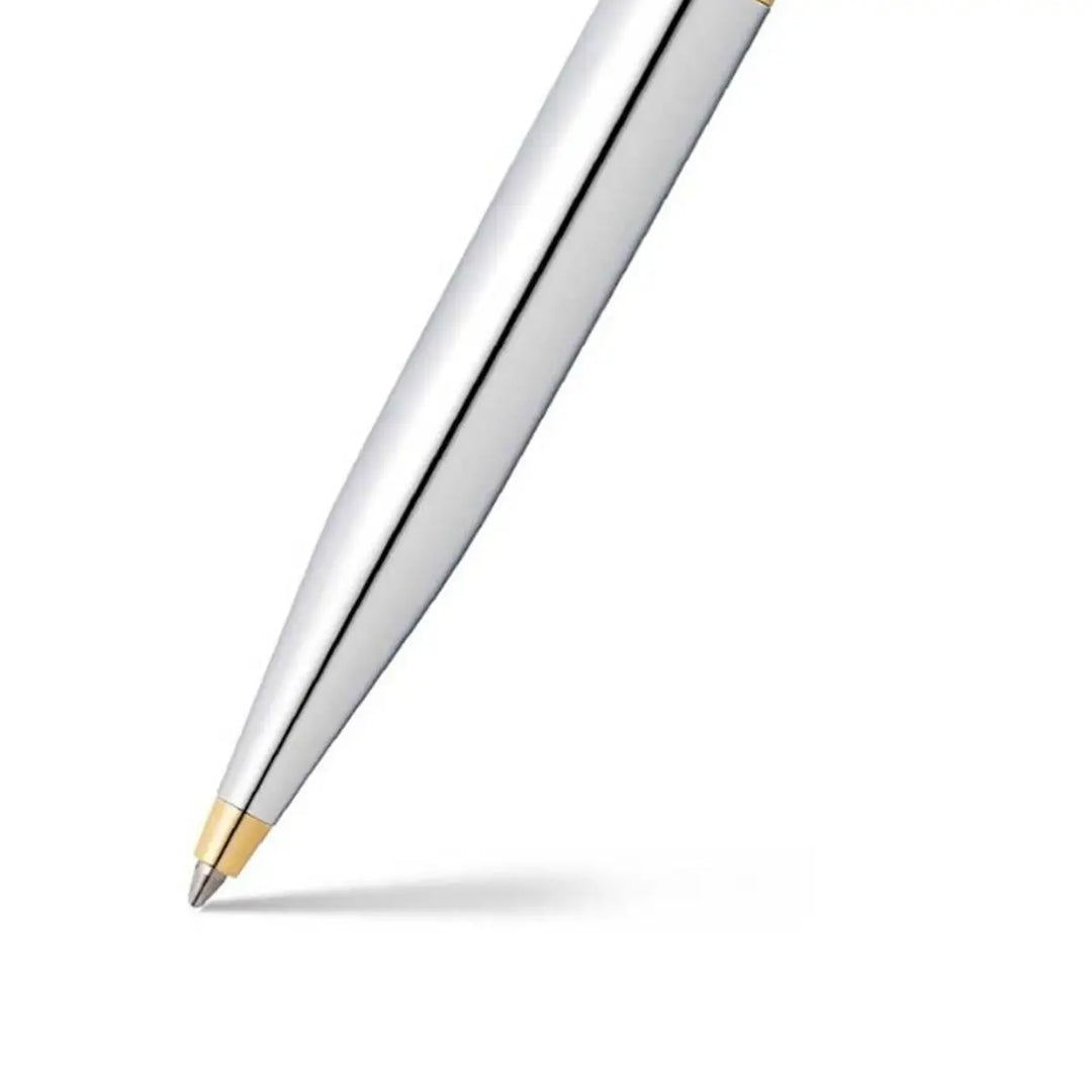 Sheaffer  VFM E9422 Polished Chrome with Gold Trims Ballpoint Pen (WW31) — Sheaffer ballpoint pen — reliable smooth-writing everyday pen, at Cityluxe Singapore