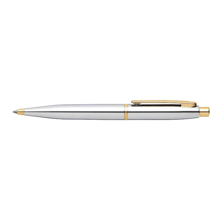 Sheaffer  VFM E9422 Polished Chrome with Gold Trims Ballpoint Pen (WW31) — Sheaffer ballpoint pen — reliable smooth-writing everyday pen, at Cityluxe Singapore