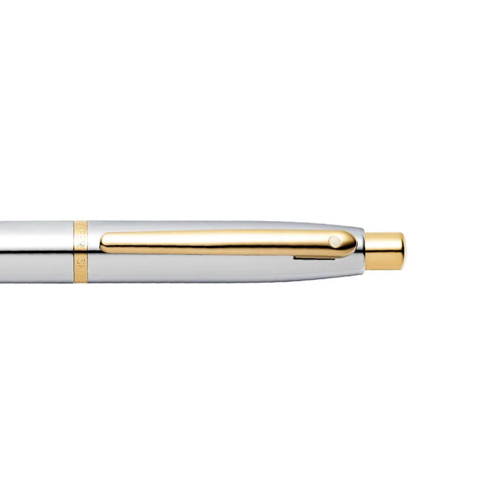 Sheaffer  VFM E9422 Polished Chrome with Gold Trims Ballpoint Pen (WW31) — Sheaffer ballpoint pen — reliable smooth-writing everyday pen, at Cityluxe Singapore