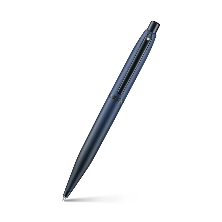 Sheaffer VFM 9429 Matt Blue  With Matt Black PVD Trims Ballpoint Pen (WW31) — Sheaffer ballpoint pen — reliable smooth-writing everyday pen, at Cityluxe Singapore