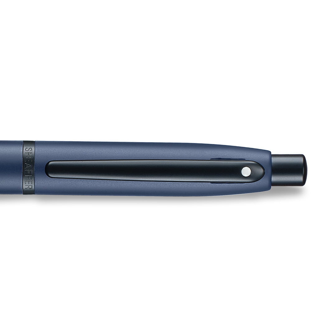 Sheaffer VFM 9429 Matt Blue  With Matt Black PVD Trims Ballpoint Pen (WW31) — Sheaffer ballpoint pen — reliable smooth-writing everyday pen, at Cityluxe Singapore