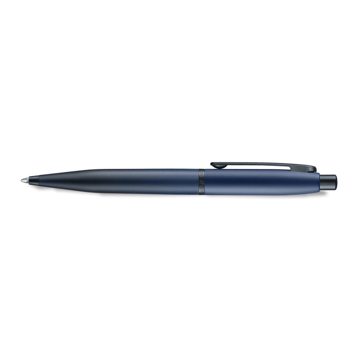 Sheaffer VFM 9429 Matt Blue  With Matt Black PVD Trims Ballpoint Pen (WW31) — Sheaffer ballpoint pen — reliable smooth-writing everyday pen, at Cityluxe Singapore