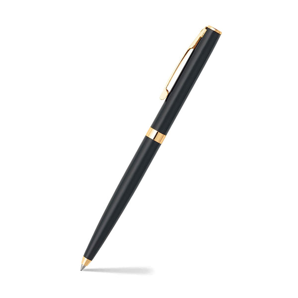 Sheaffer SAGARIS E9471 Gloss Black With Gold Tone Trim Ballpoint Pen (WW30) — Sheaffer ballpoint pen — reliable smooth-writing everyday pen, at Cityluxe Singapore