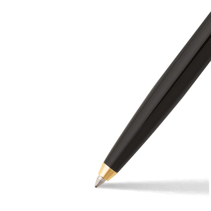 Sheaffer SAGARIS E9475 Gloss Black Barrel and Chrome Cap With Gold Tone Trim Ballpoint Pen (WW30) — Sheaffer ballpoint pen — reliable smooth-writing everyday pen, at Cityluxe Singapore