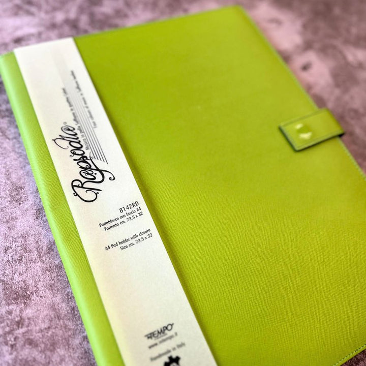 InTempo A4 Pad Cover with Closure — In Tempo document holder — premium stationery and lifestyle, at Cityluxe Singapore