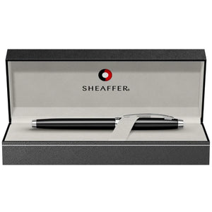 Sheaffer 100 E9317 Fountain Pen - Matte Black with Chrome Plated Trims