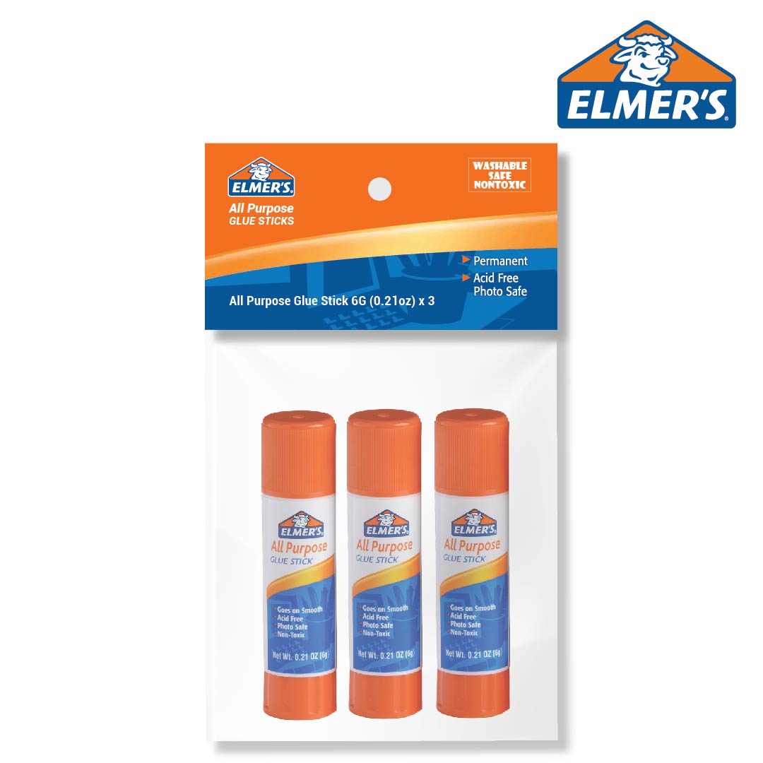 Elmer’s All Purpose Glue Stick 6G (0.21oz) Bundle of 3