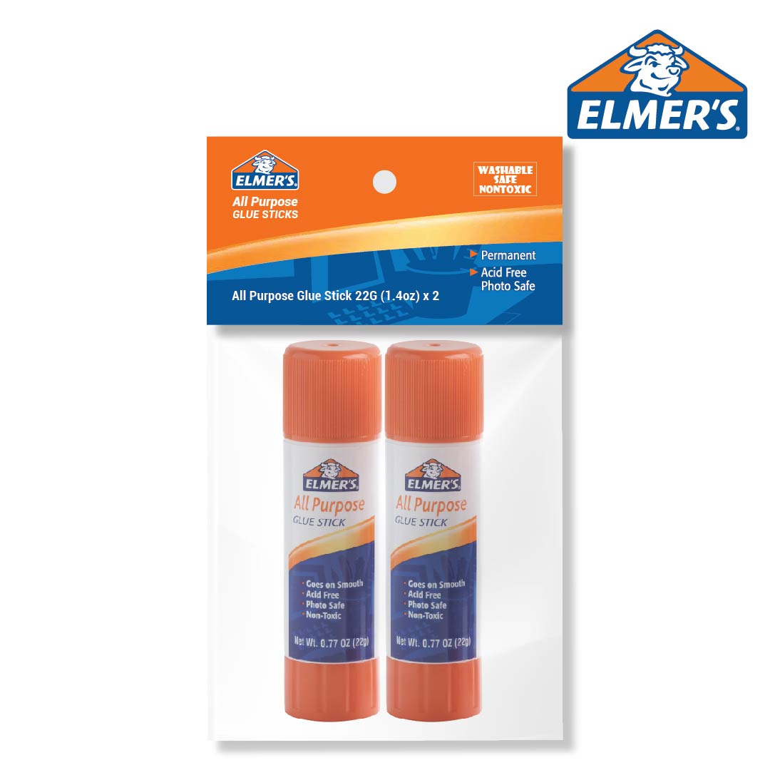 Elmer’s All Purpose Glue Stick 22G (0.77oz) Bundle of 2