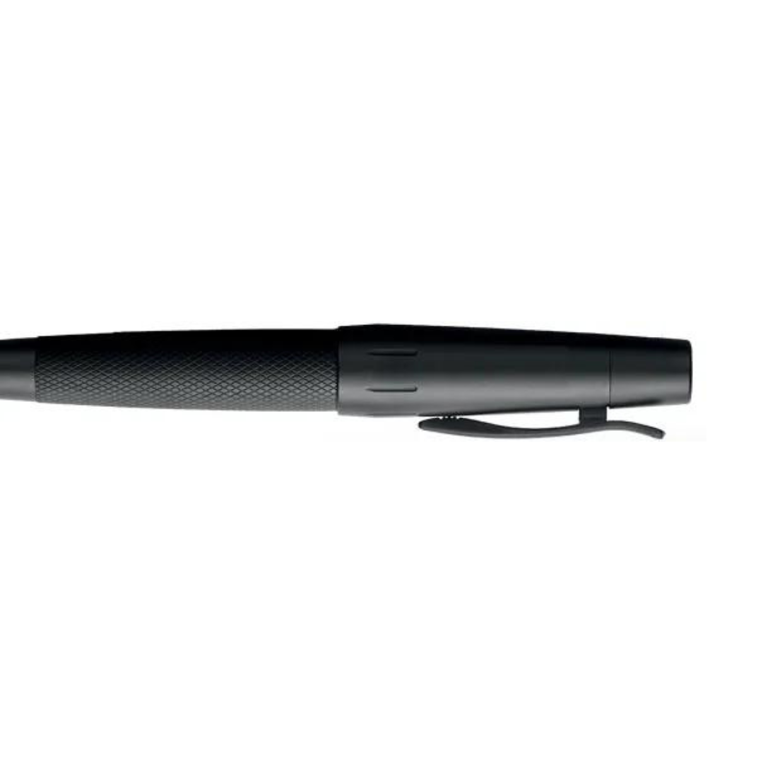 Faber-Castell E-Motion Ballpoint Pen Pure Black Anodized Aluminum — Faber-Castell ballpoint pen — reliable smooth-writing everyday pen, at Cityluxe Singapore