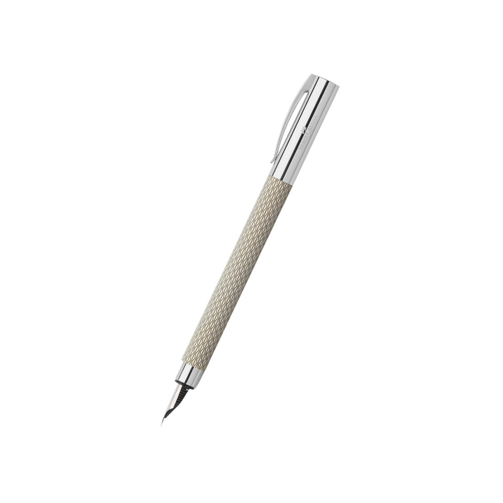 Faber-Castell Ambition Fountain Pen Opart White Sand — Faber-Castell fountain pen — precision nib writing instrument, at Cityluxe Singapore stationery store