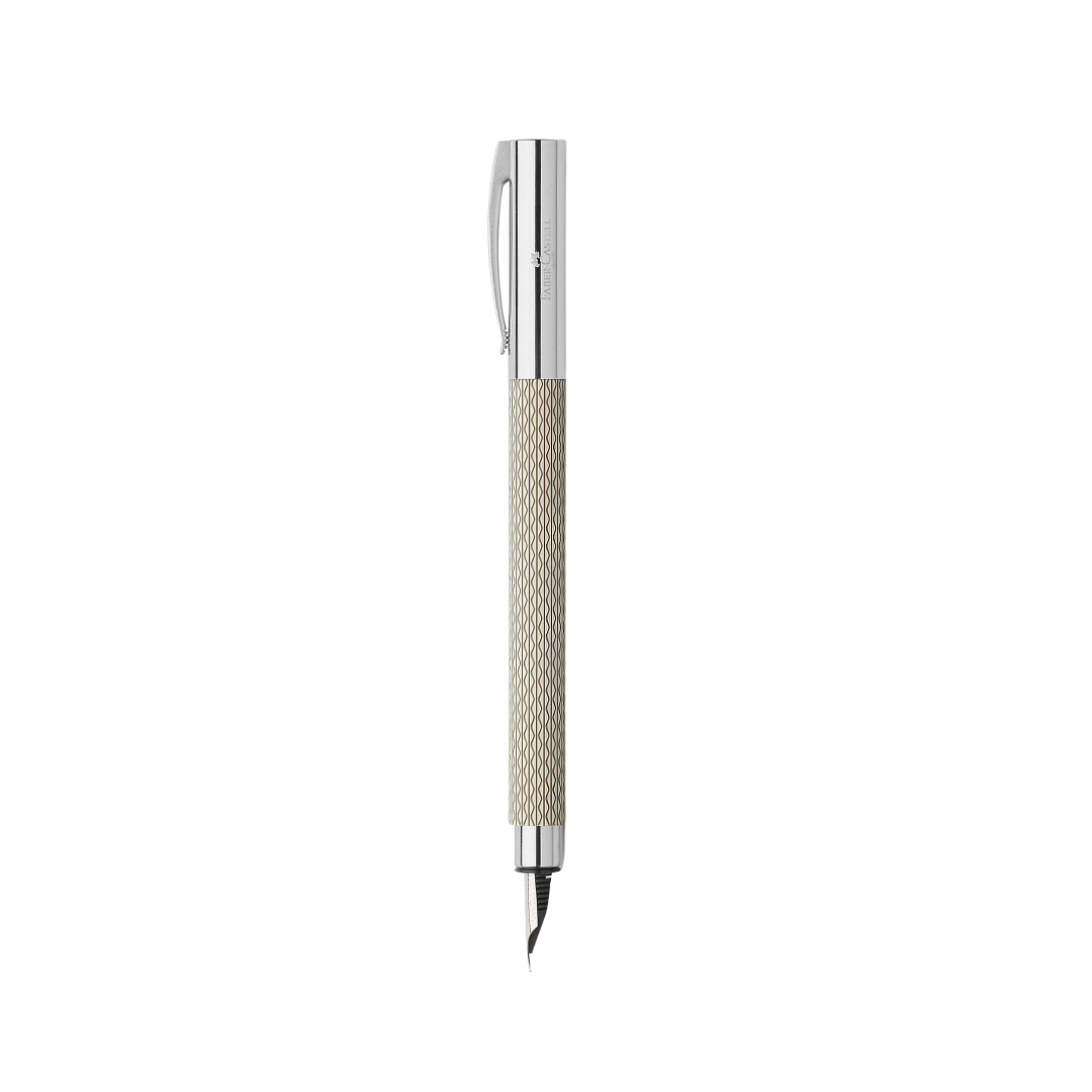 Faber-Castell Ambition Fountain Pen Opart White Sand — Faber-Castell fountain pen — precision nib writing instrument, at Cityluxe Singapore stationery store