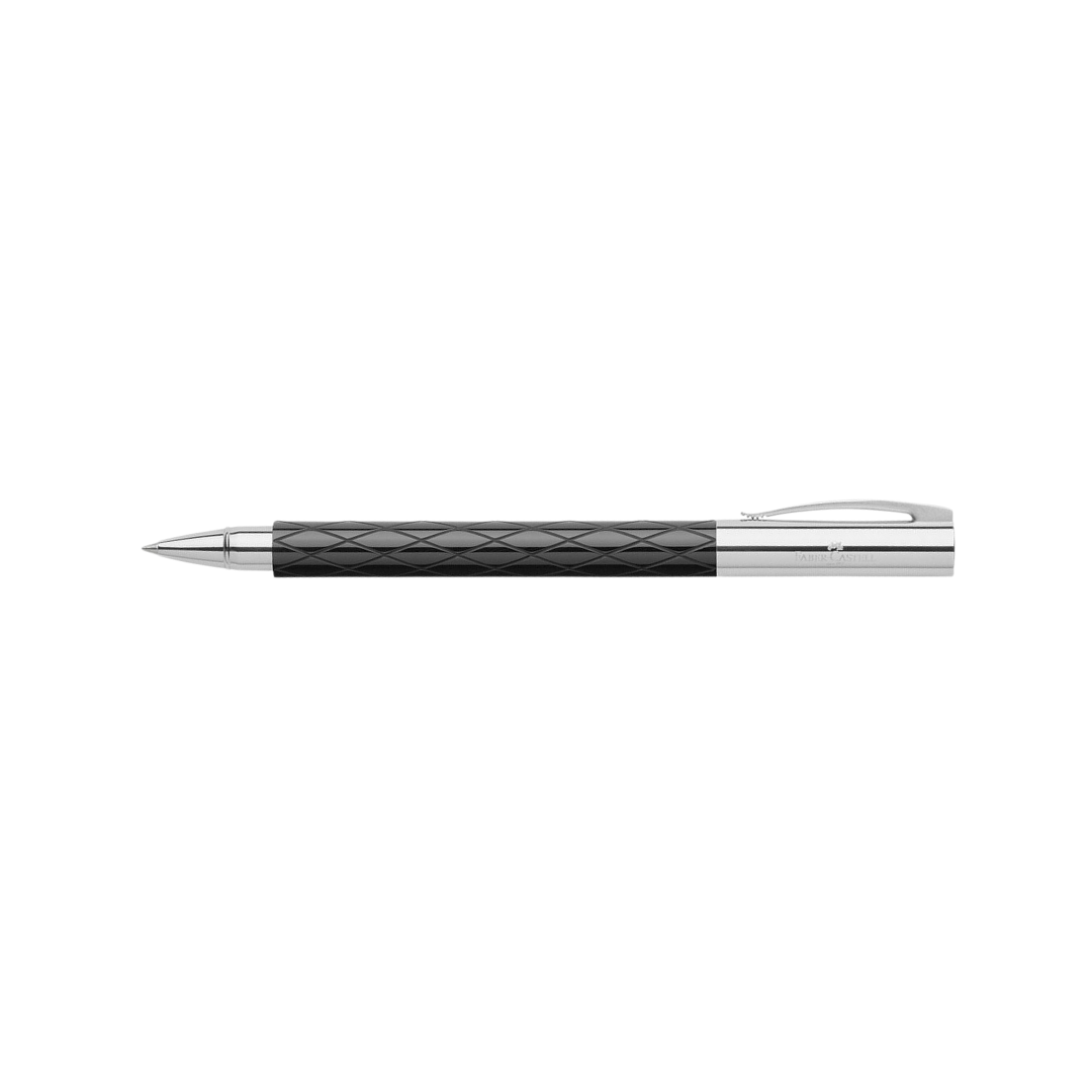 Faber-Castell Ambition Rollerball Pen Rhombus Black — Faber-Castell rollerball pen — fluid gel ink writing instrument, at Cityluxe Singapore