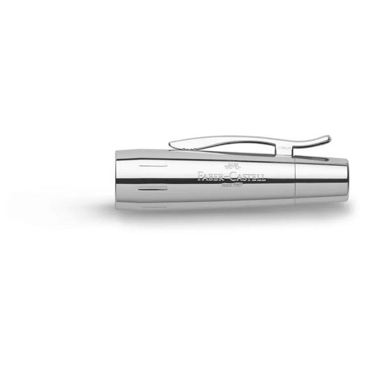Faber-Castell E-Motion Fountain Pen in Pearwood Black Chrome Metal — Faber-Castell fountain pen — precision nib writing instrument, at Cityluxe Singapore stationery store