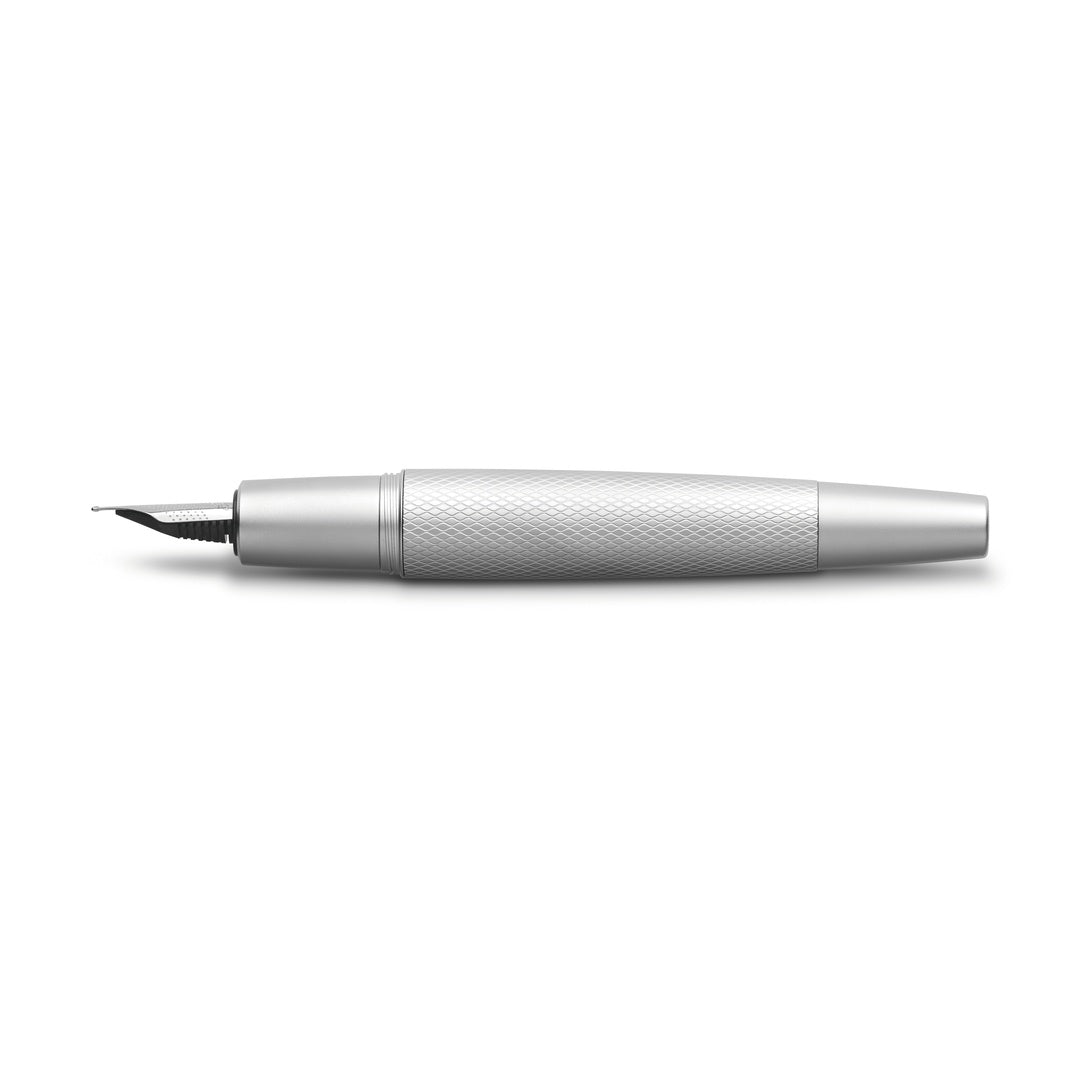 Faber-Castell Emotion Fountain Pen Pure Silver Anodized Aluminum