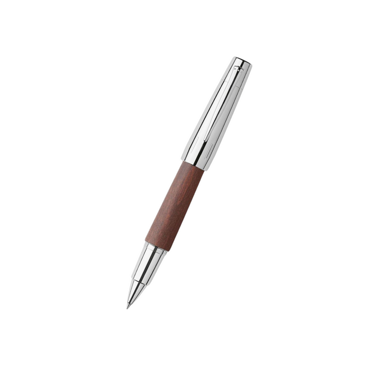 Faber-Castell 이모션 수성펜 Pearwood 다크 브라운 크롬 메탈