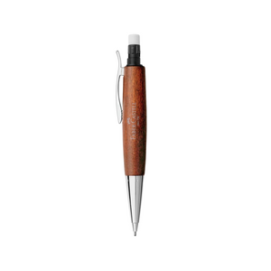 Faber-Castell Emotion Twist Pencil Pearwood Brown Chrome Metal