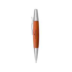 Faber-Castell Emotion Twist Pencil Pearwood Brown Chrome Metal