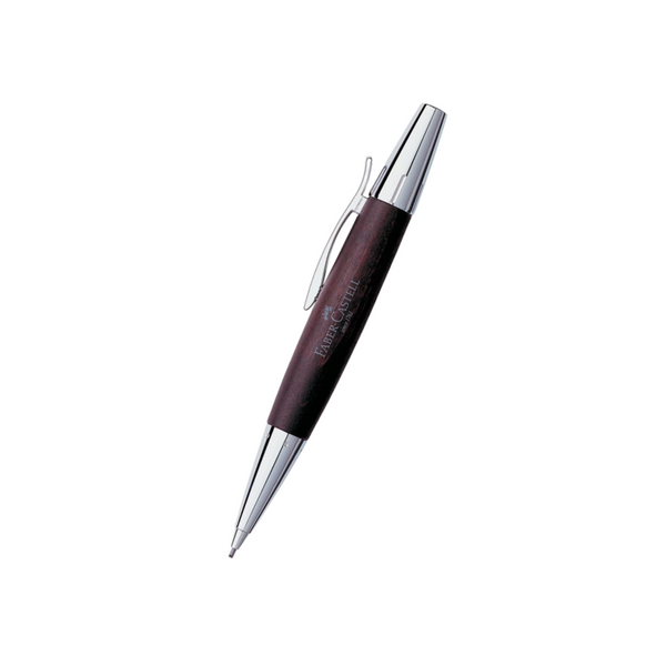 Load image into Gallery viewer, Faber-Castell Emotion Twist Pencil Pearwood Dark Brown Chrome Metal
