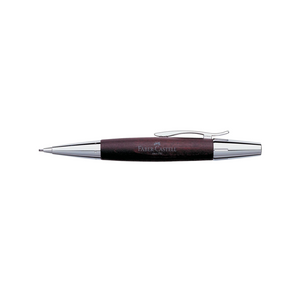 Faber-Castell Emotion Twist Pencil Pearwood Dark Brown Chrome Metal