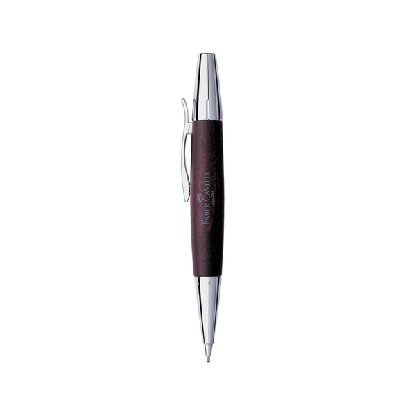 Load image into Gallery viewer, Faber-Castell Emotion Twist Pencil Pearwood Dark Brown Chrome Metal
