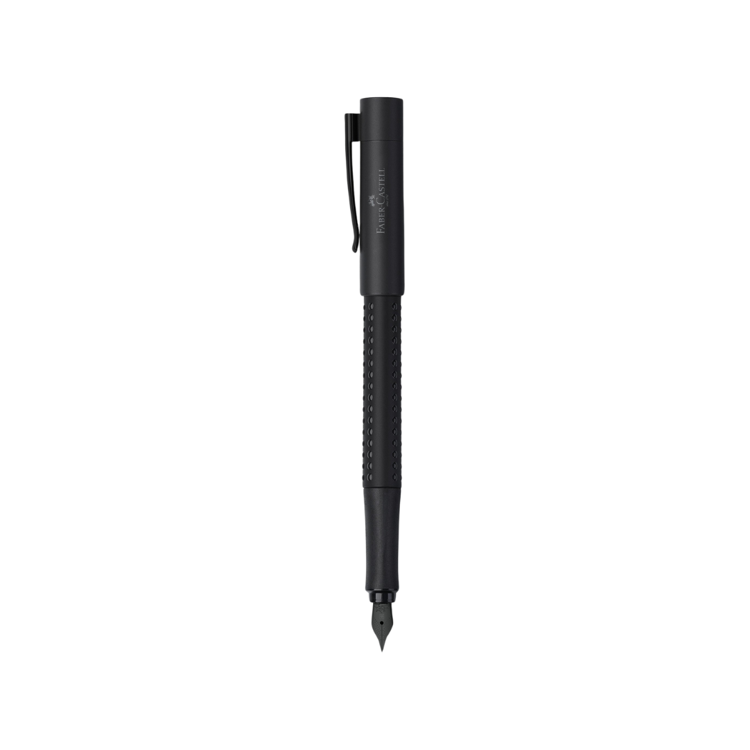 Faber-Castell Grip Edition Fountain Pen All Black (FPD 2024) — Faber-Castell fountain pen — precision nib writing instrument, at Cityluxe Singapore stationery store