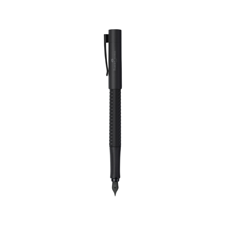 Faber-Castell Grip Edition Fountain Pen All Black (FPD 2024) — Faber-Castell fountain pen — precision nib writing instrument, at Cityluxe Singapore stationery store