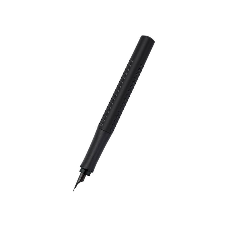 Faber-Castell Grip Edition Fountain Pen All Black (FPD 2024) — Faber-Castell fountain pen — precision nib writing instrument, at Cityluxe Singapore stationery store