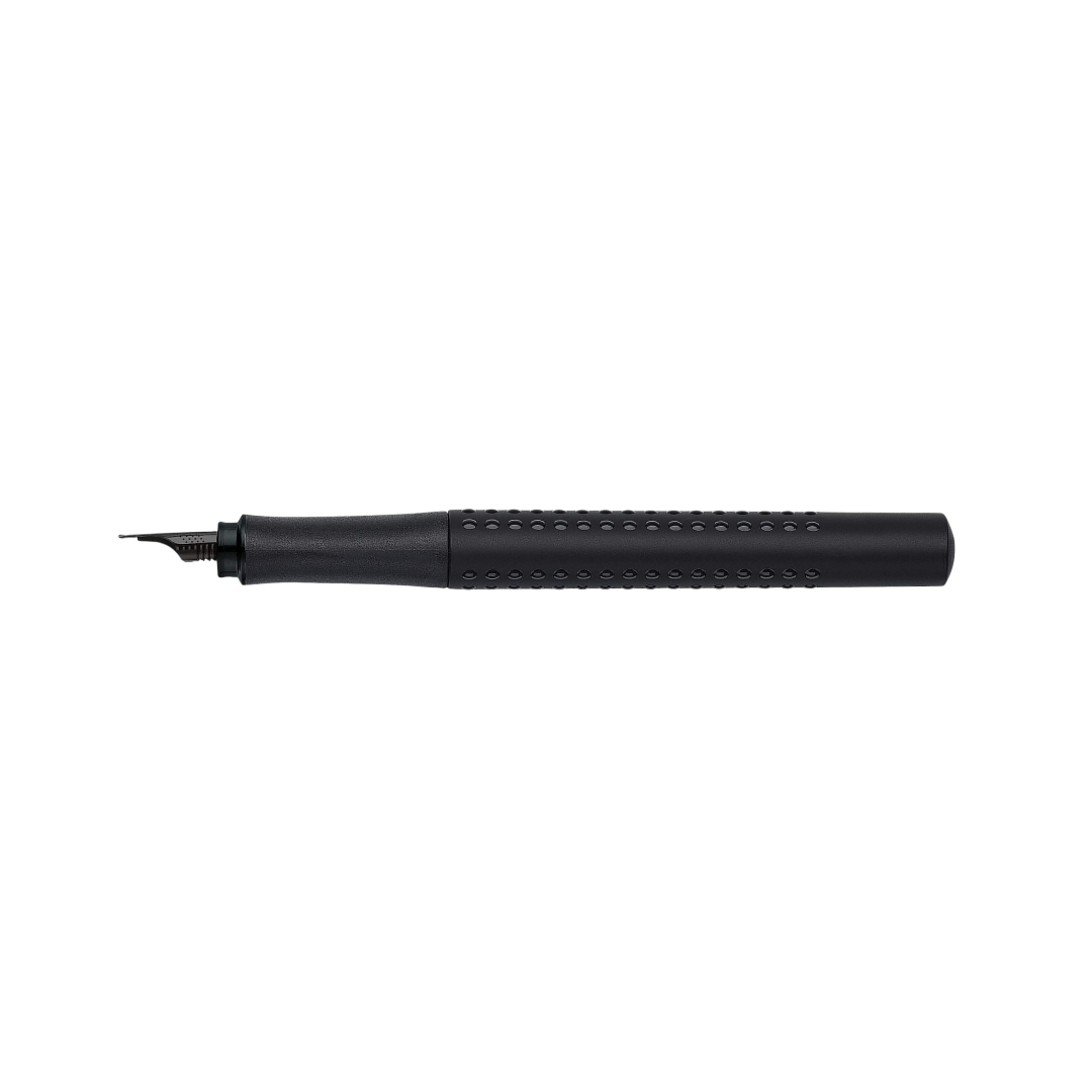 Faber-Castell Grip Edition Fountain Pen All Black (FPD 2024) — Faber-Castell fountain pen — precision nib writing instrument, at Cityluxe Singapore stationery store