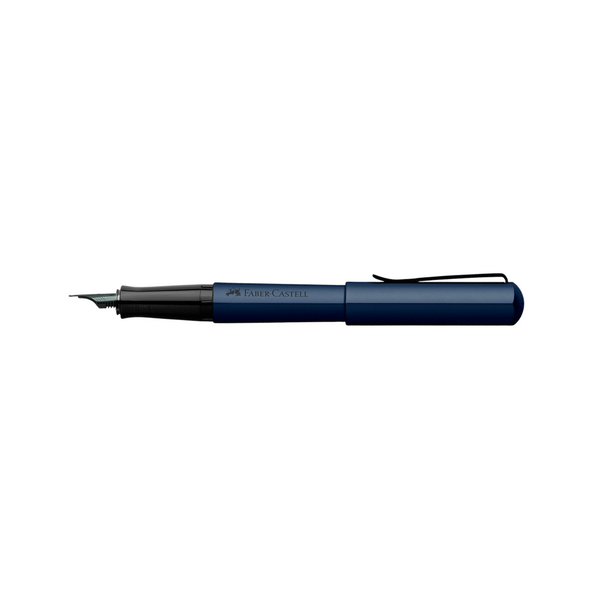 Load image into Gallery viewer, Faber-Castell Hexo Blue Fountain Pen
