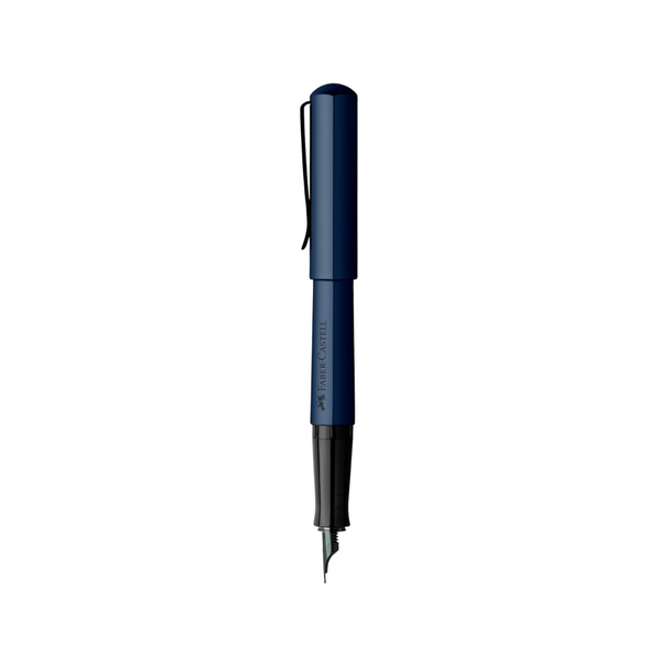 Load image into Gallery viewer, Faber-Castell Hexo Blue Fountain Pen
