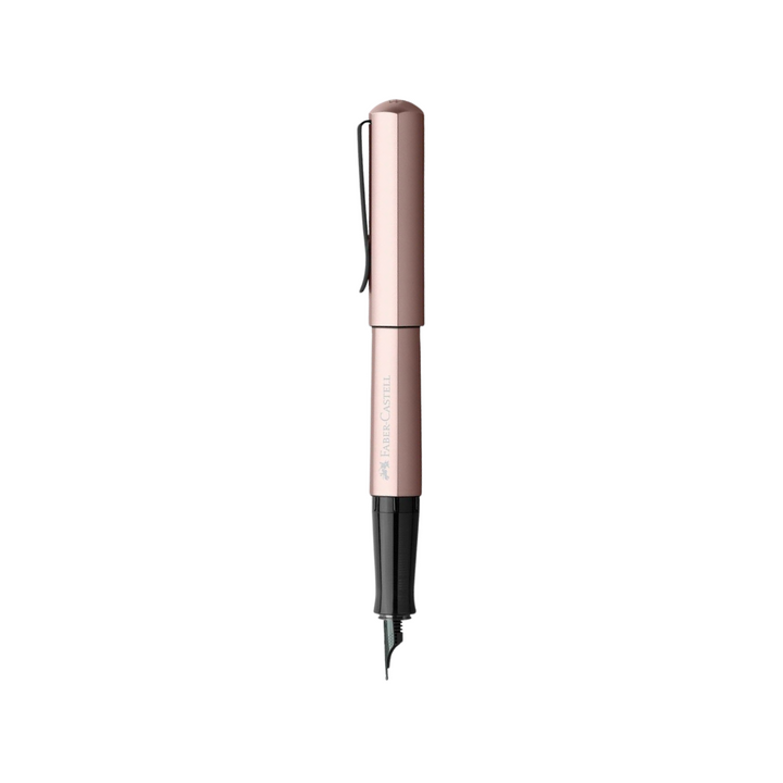 Faber-Castell Hexo Fountain Pen - Rose — nib close-up