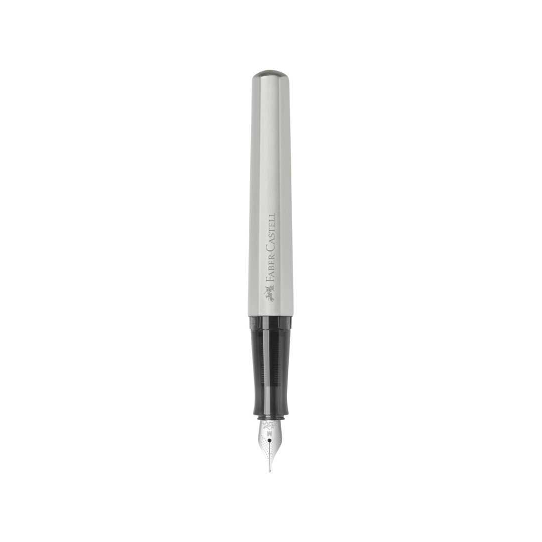 Faber-Castell Hexo Silver Matt Fountain Pen