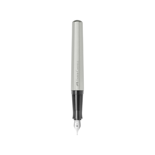 Load image into Gallery viewer, Faber-Castell Hexo Silver Matt Fountain Pen
