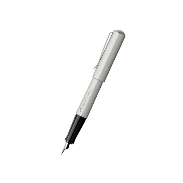 Load image into Gallery viewer, Faber-Castell Hexo Silver Matt Fountain Pen
