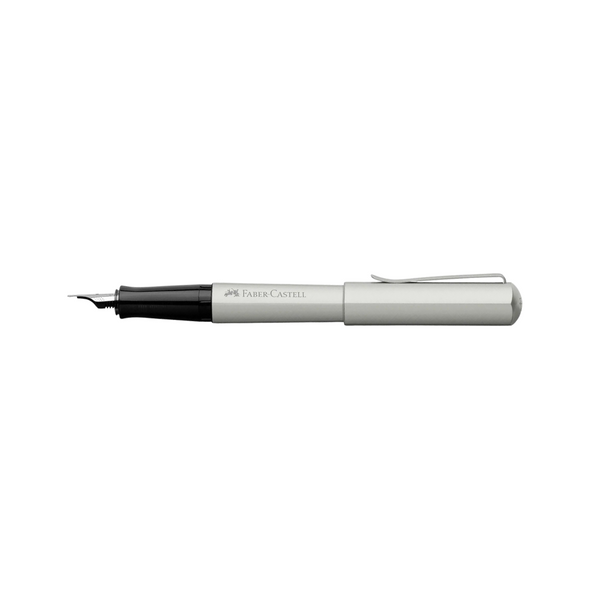 Load image into Gallery viewer, Faber-Castell Hexo Silver Matt Fountain Pen
