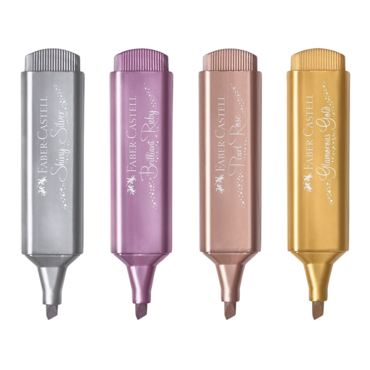 Faber-Castell Highlighter TL 46 Metallic Set of 4 — Faber-Castell marker — premium stationery and lifestyle, at Cityluxe Singapore