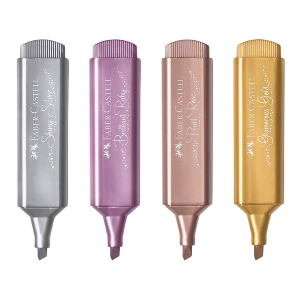 Load image into Gallery viewer, Faber-Castell Highlighter TL 46 Metallic Set of 4
