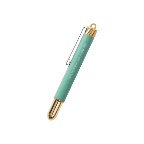 Load image into Gallery viewer, TRAVELER’S COMPANY BRASS Rollerball Pen Limited Edition - Factory Green
