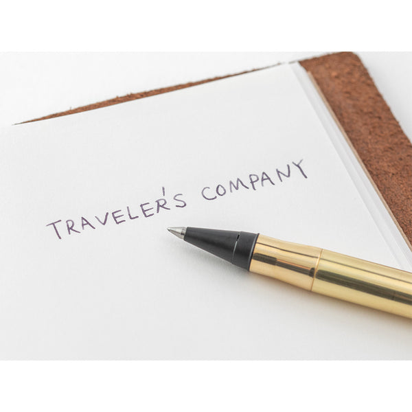 Load image into Gallery viewer, TRAVELER’S COMPANY BRASS Rollerball Pen Limited Edition - Factory Green
