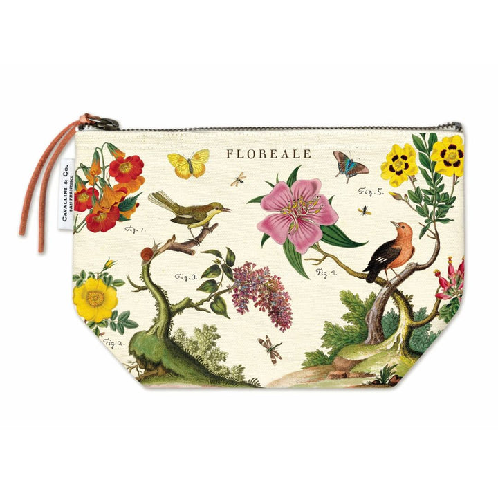 Cavallini Vintage Pouch in Floreale — Cavallini carrying pouch — stationery storage and organisation, at Cityluxe Singapore