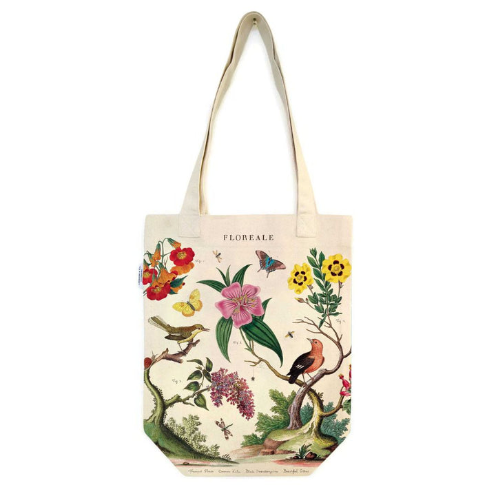 Cavallini Tote Bag in Floreale — Cavallini carrying pouch — stationery storage and organisation, at Cityluxe Singapore
