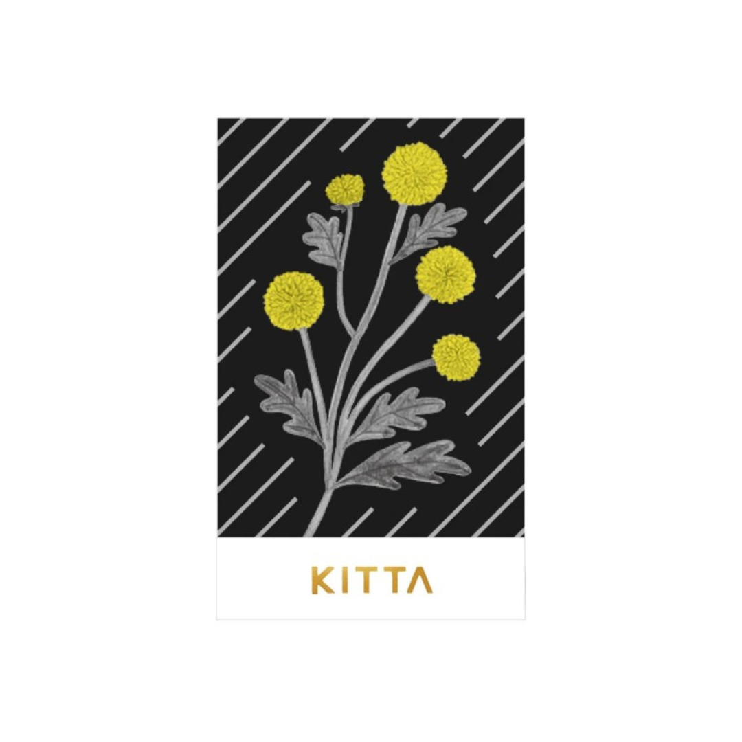 KITTA Special Masking Seal Sticker in Flower — KITTA decorative sticker — for journaling, planners and scrapbooking, at Cityluxe Singapore