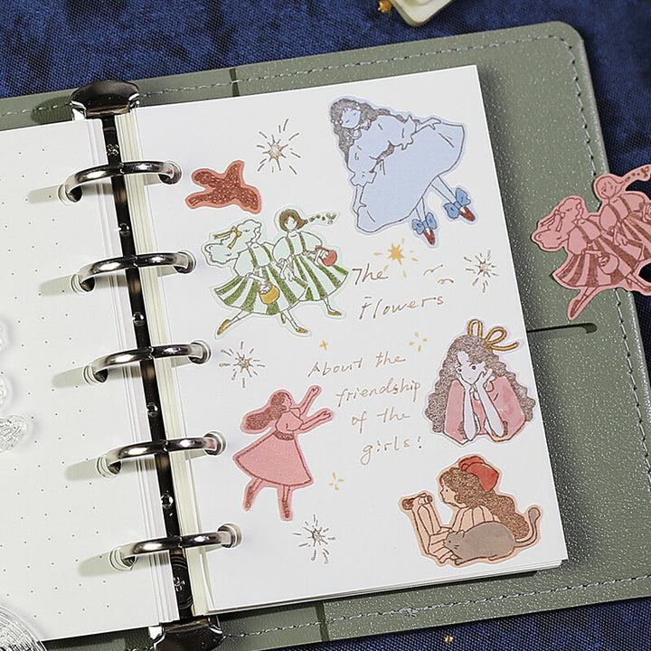 BGM Clear Stamp: Diary in Flying Girl — BGM clear stamp — premium stationery, at Cityluxe Singapore