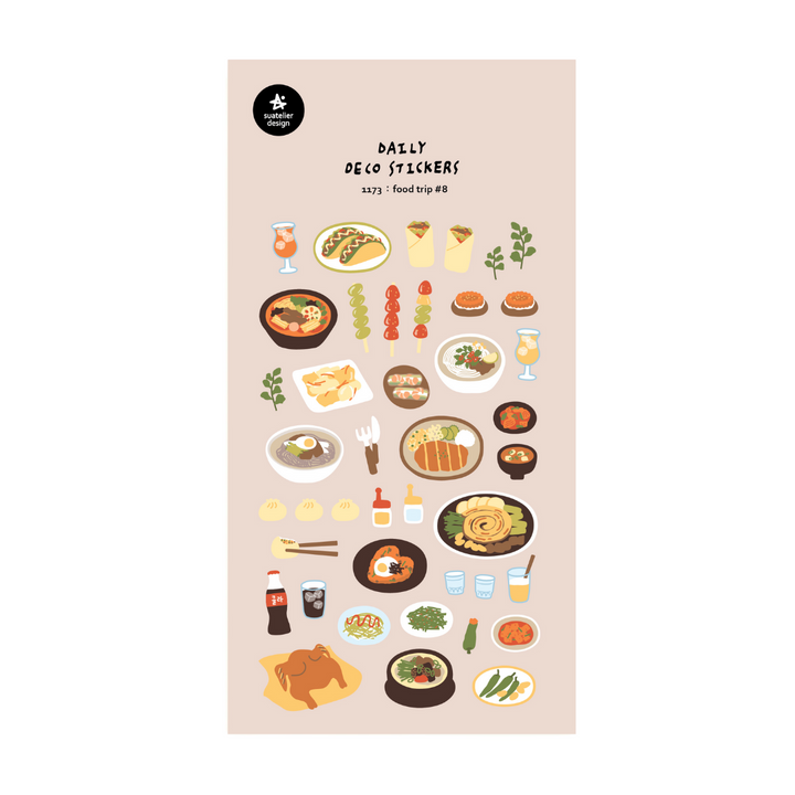 Suatelier Daily Deco Sticker - Food Trip 