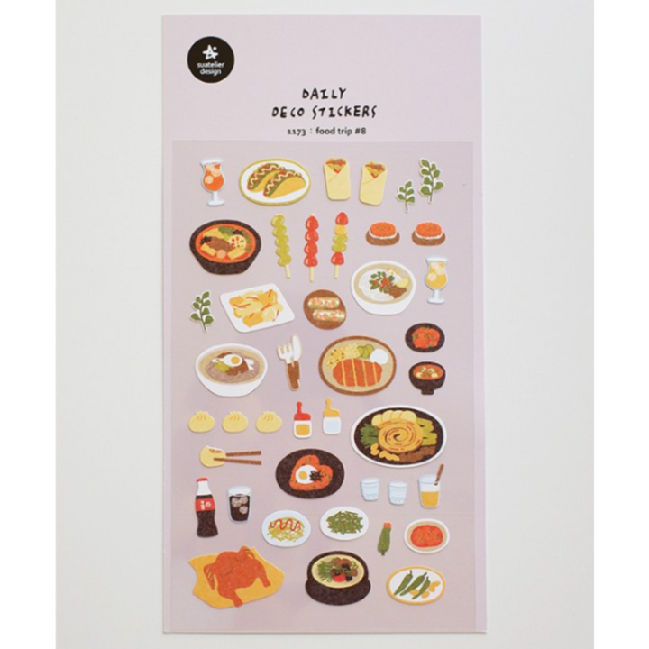 Suatelier Daily Deco Sticker - Food Trip 