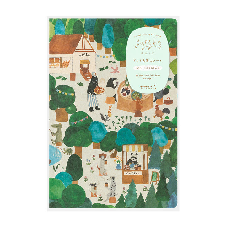 Midori Yuru Log Notebook [B6] - Forest Animal