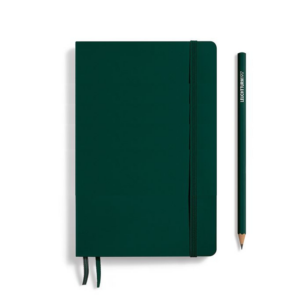 将图片加载到图库查看器，Leuchtturm1917 B6+ Softcover Paperback Notebook - Ruled / Forest Green
